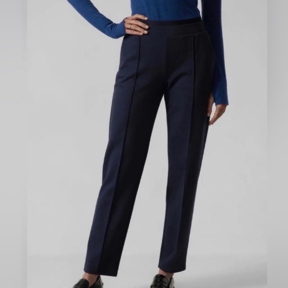 Athleta Navy Blue Tailored Ponte Trousers